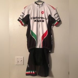 Castelli Cycling Jersey & Bib Shorts Large Kit